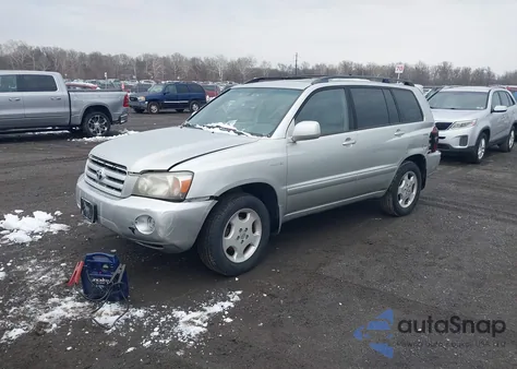 2005 Toyota Highlander Limited V6 from USA, damaged, VIN JTEEP21A550080399